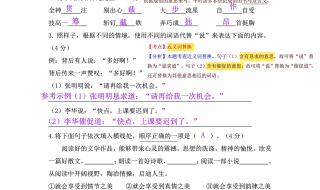 六年级上册语文期中